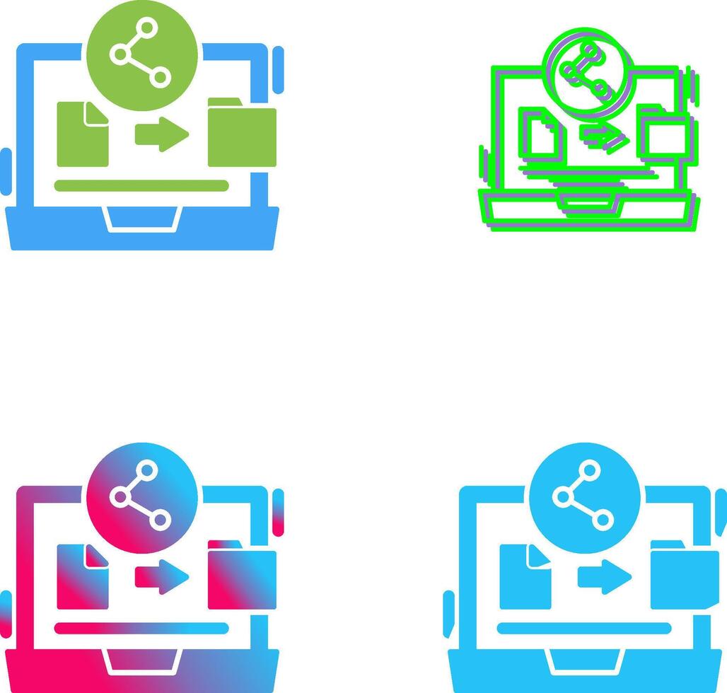 File Share Icon Design vector