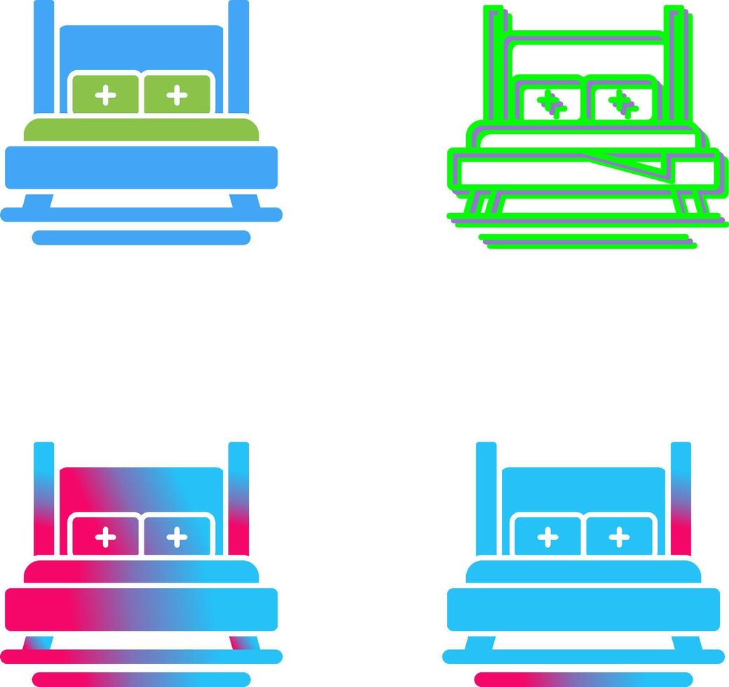 Bed Icon Design vector