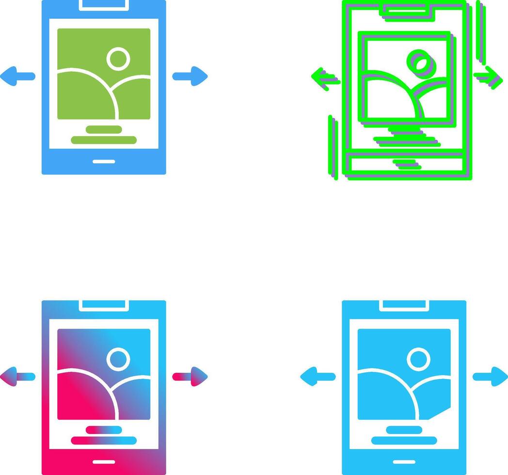 Swipe Icon Design vector