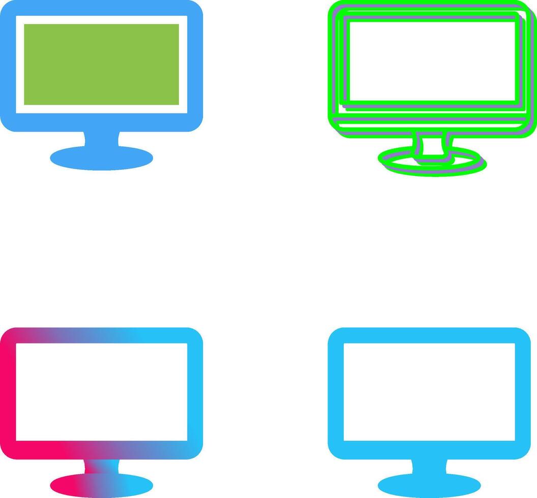 Monitor Icon Design vector