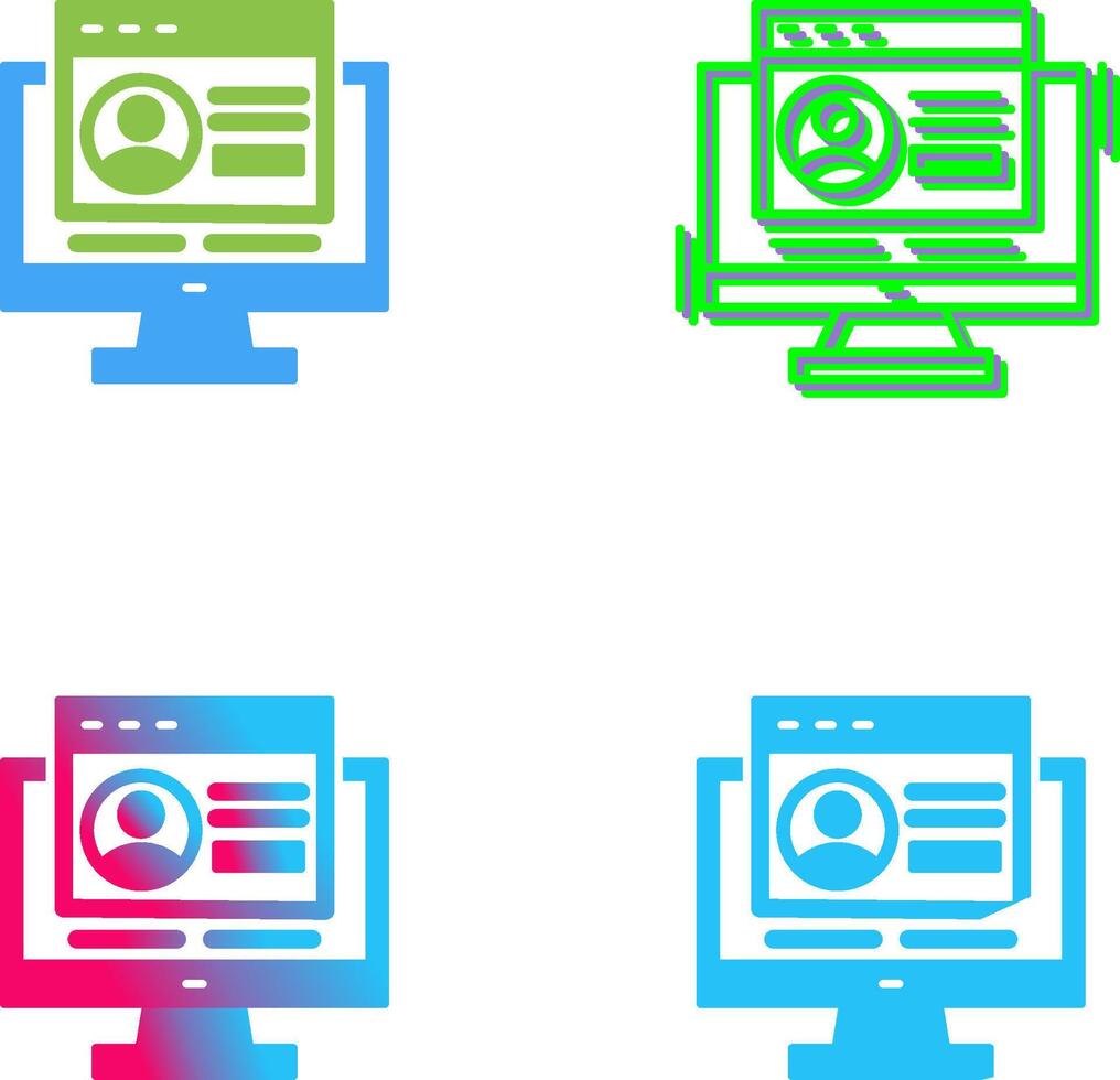 Login Icon Design vector