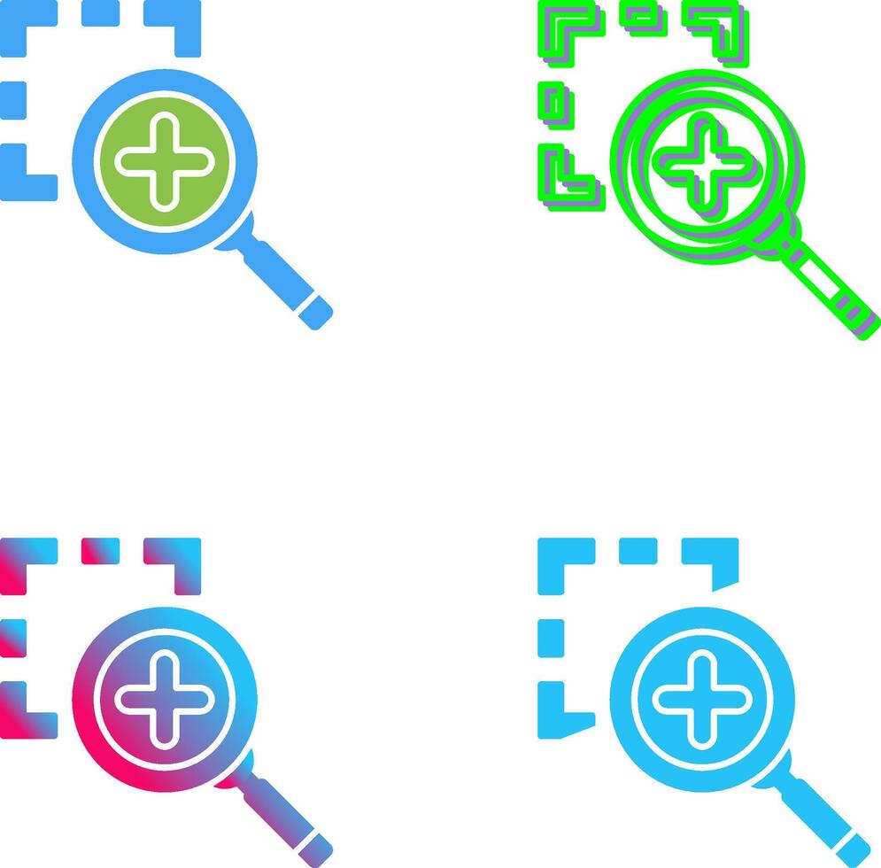 Zoom In Icon Design vector