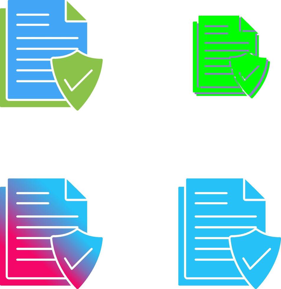 Valid Document Icon Design vector