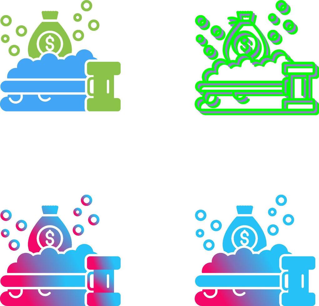 Money Laundering Icon Design vector