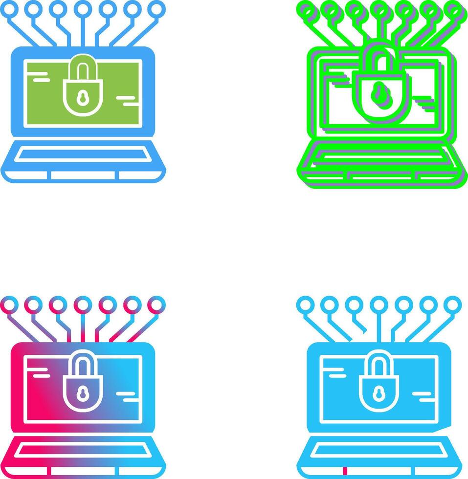 Money Hacking Icon Design vector