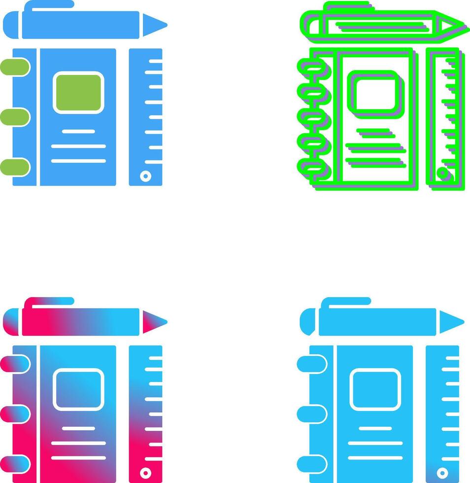Learning Tools Icon Design vector