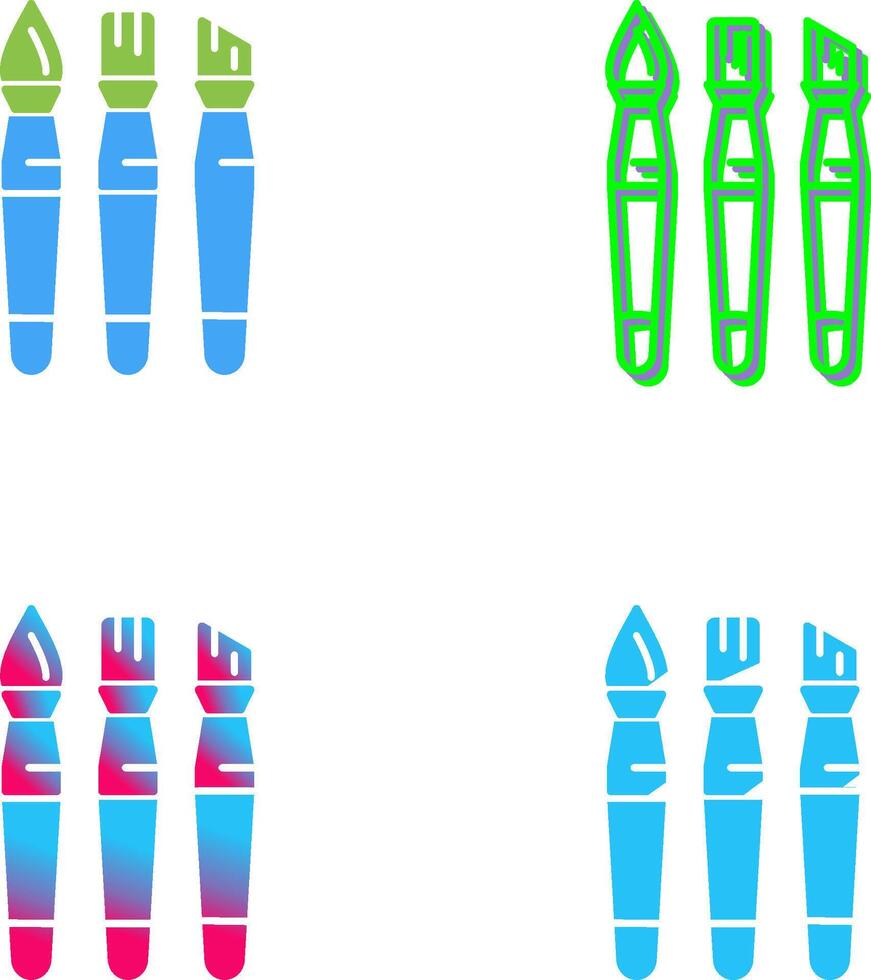 Brushes Icon Design vector