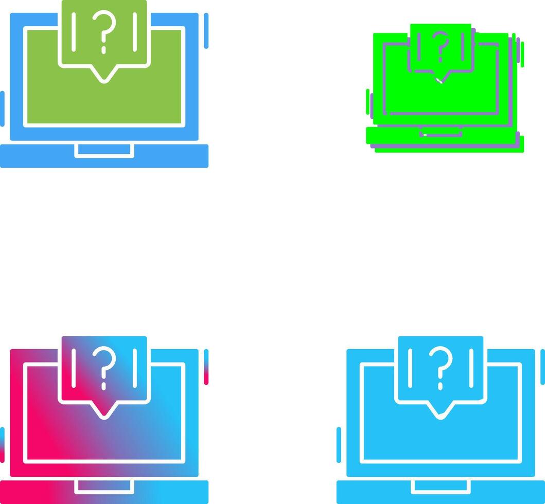 Question Icon Design vector