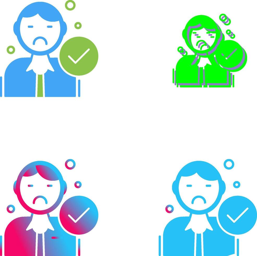 Rejected Icon Design vector