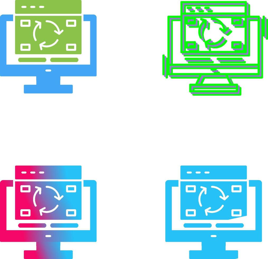 Update Icon Design vector