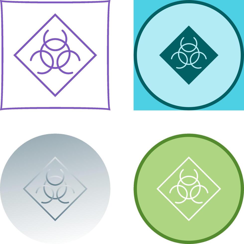 Biological Hazard Icon Design vector