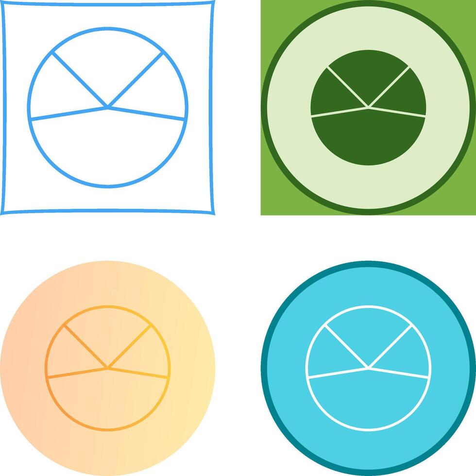 Pie Chart Analysis Icon Design vector