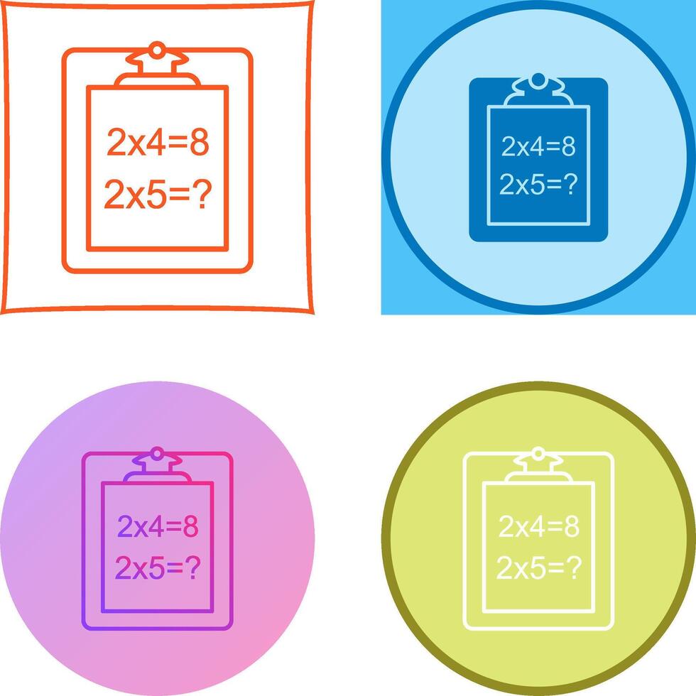 Unique Solving Question Icon Design vector