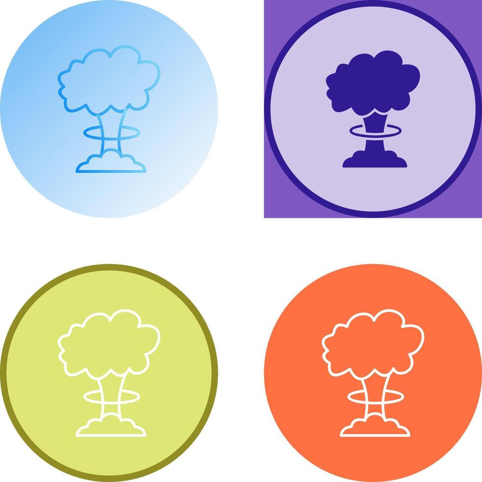 Unique Bomb Blast Icon Design vector