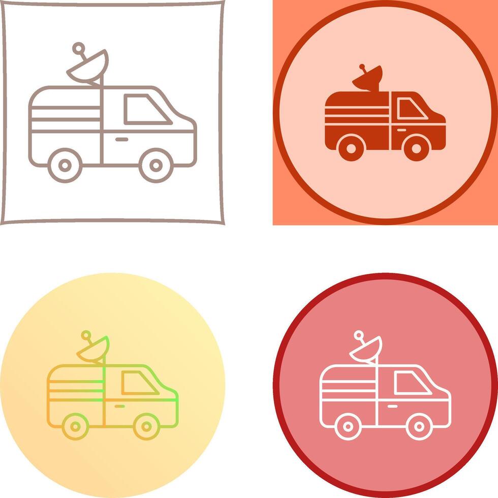 News Van Icon Design vector