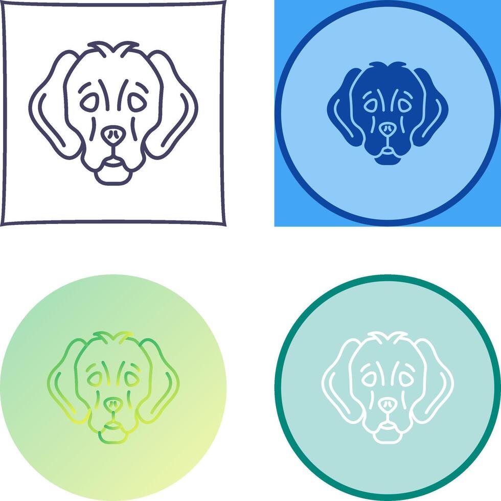 Dog Icon Design vector