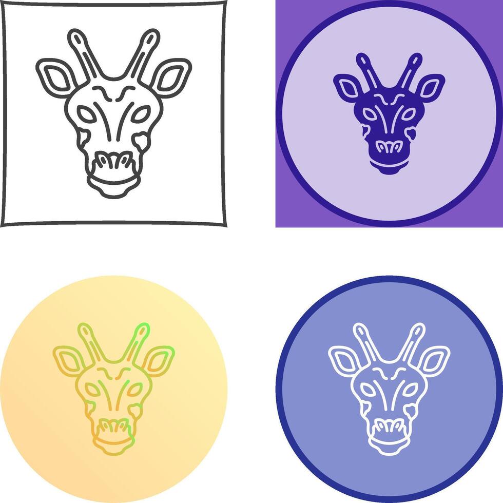 Giraffe Icon Design vector