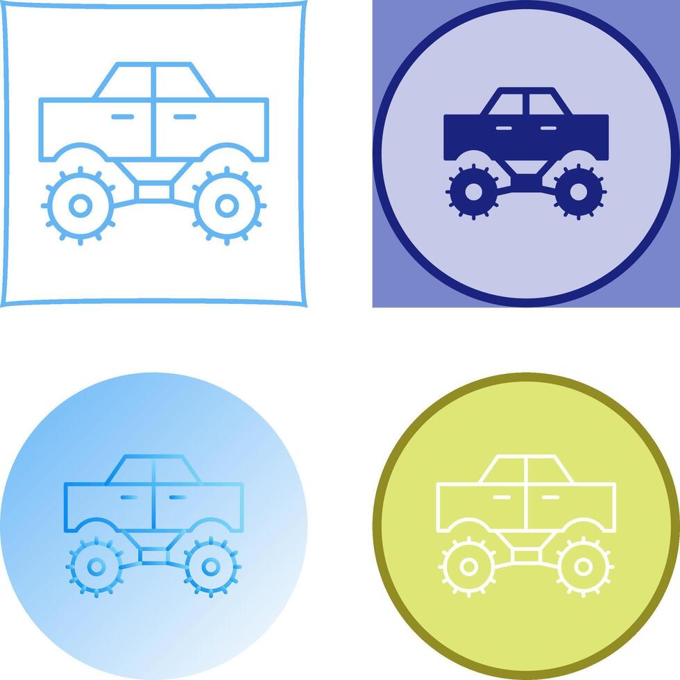 Monster Truck Icon Design vector