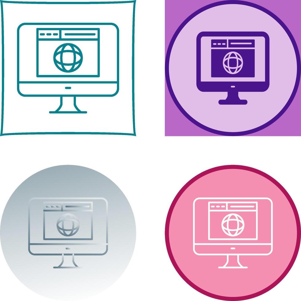 Website Icon Design vector