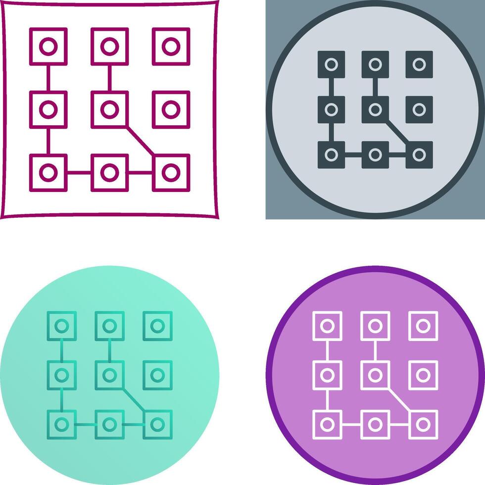 Pattern Icon Design vector