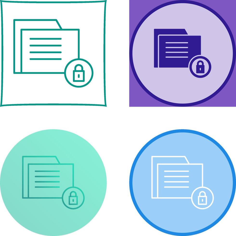 Data Security Icon Design vector