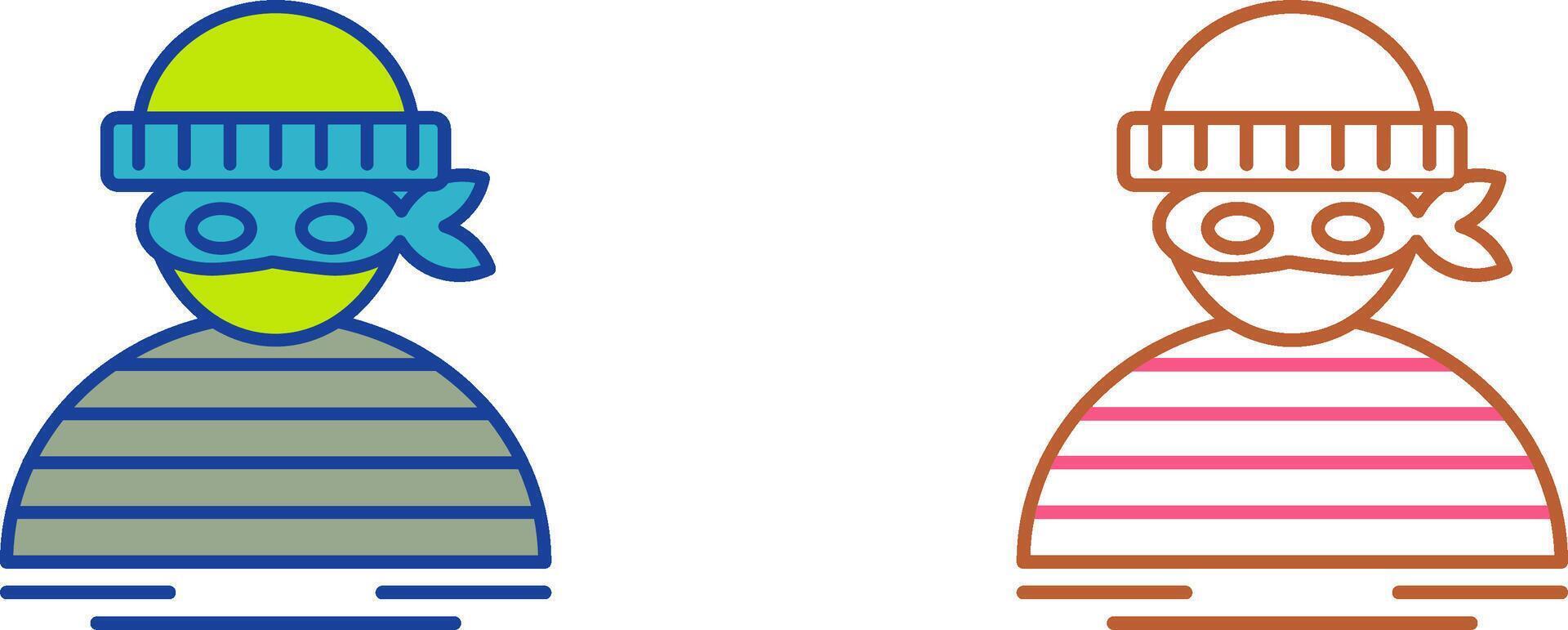 Thief Icon Design vector
