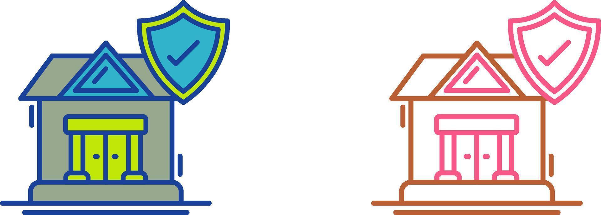 House Protection Icon Design vector