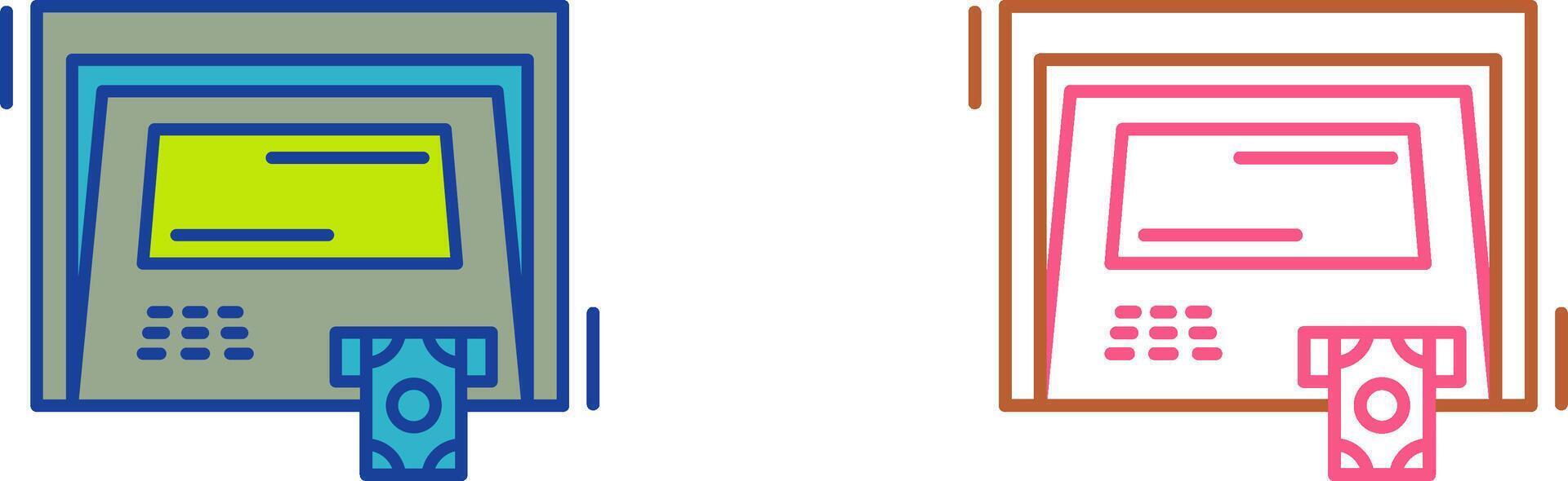 ATM Icon Design vector