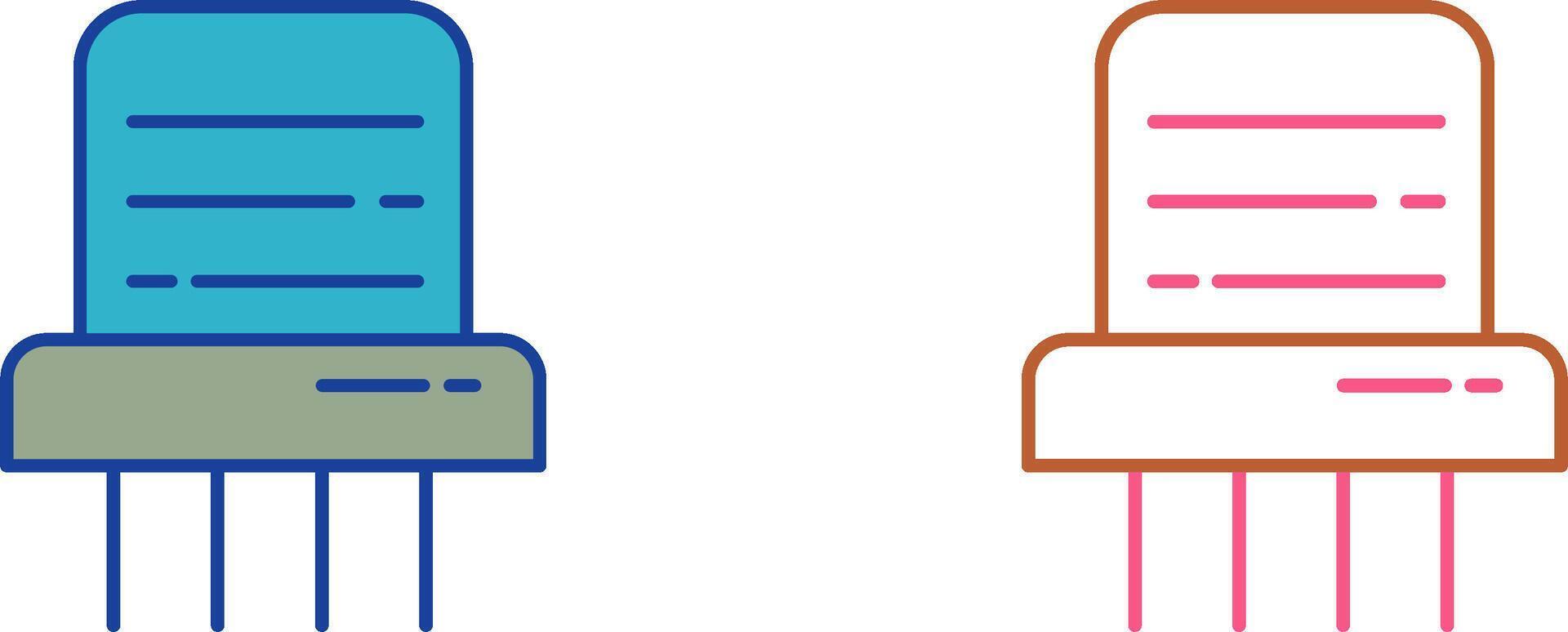 Paper Shredder Icon Design vector