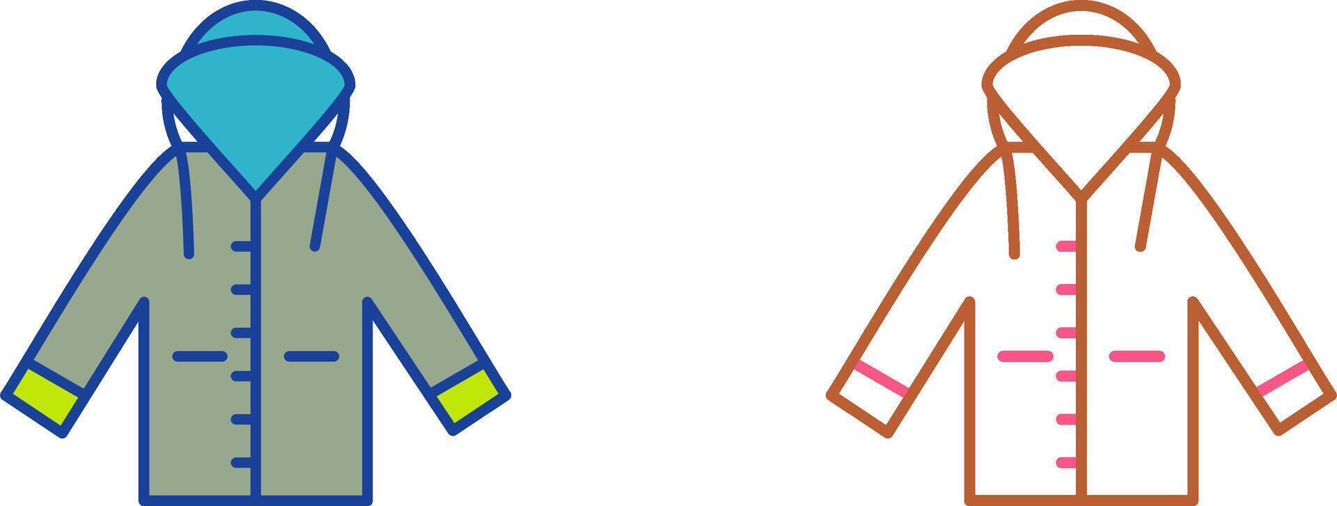 Raincoat Icon Design vector