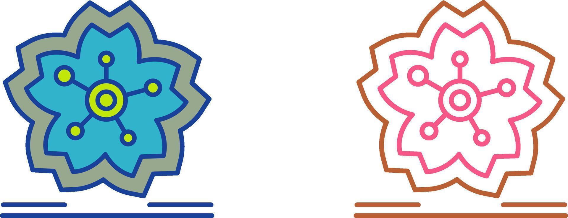 Cherry Blossom Icon Design vector