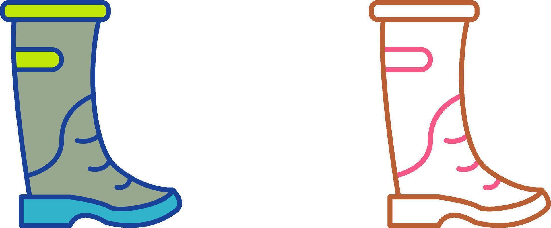 Rain Boots Icon Design vector