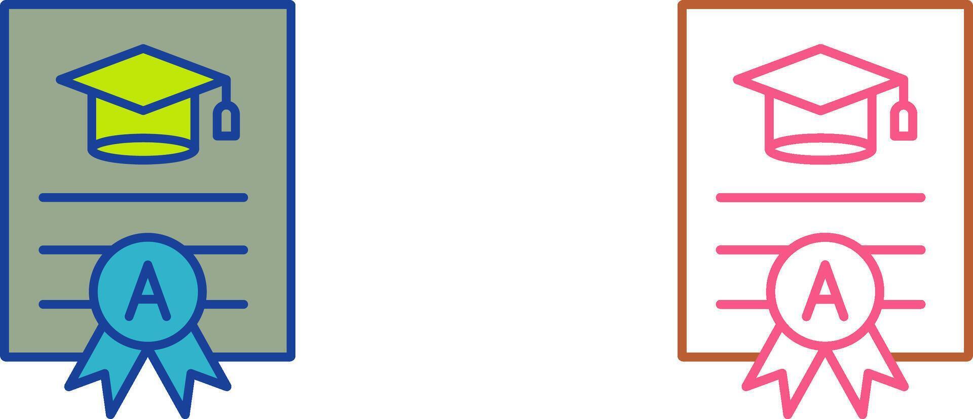 Report Card Icon Design vector