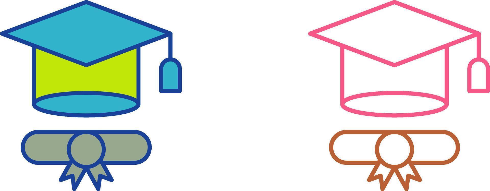 Graduation Hat Icon Design vector