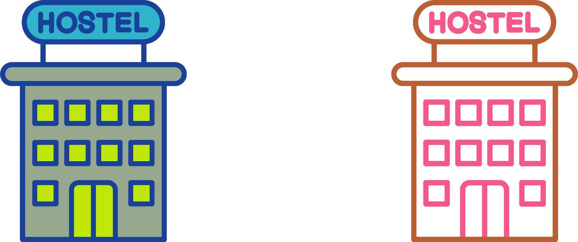 Hostel Icon Design vector