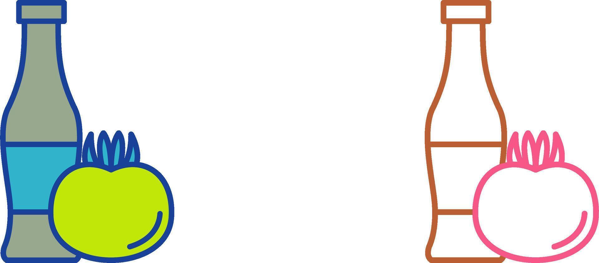 Tomato ketchup Icon Design vector
