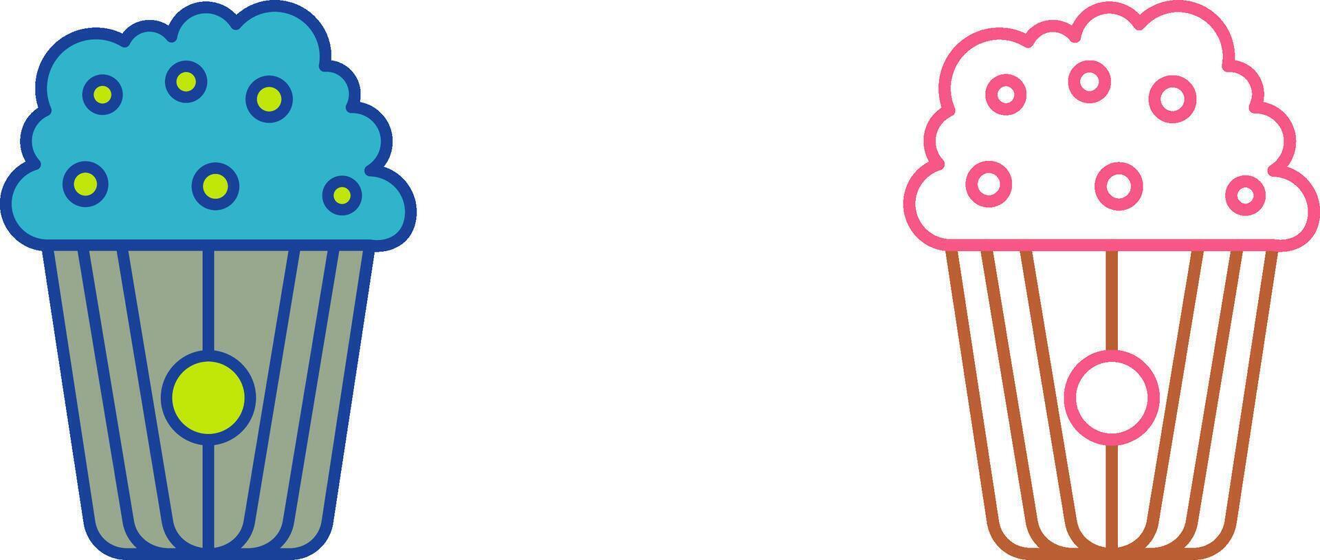 Pop corn Icon Design vector