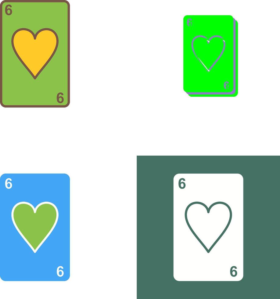 Hearts Card Icon Design vector