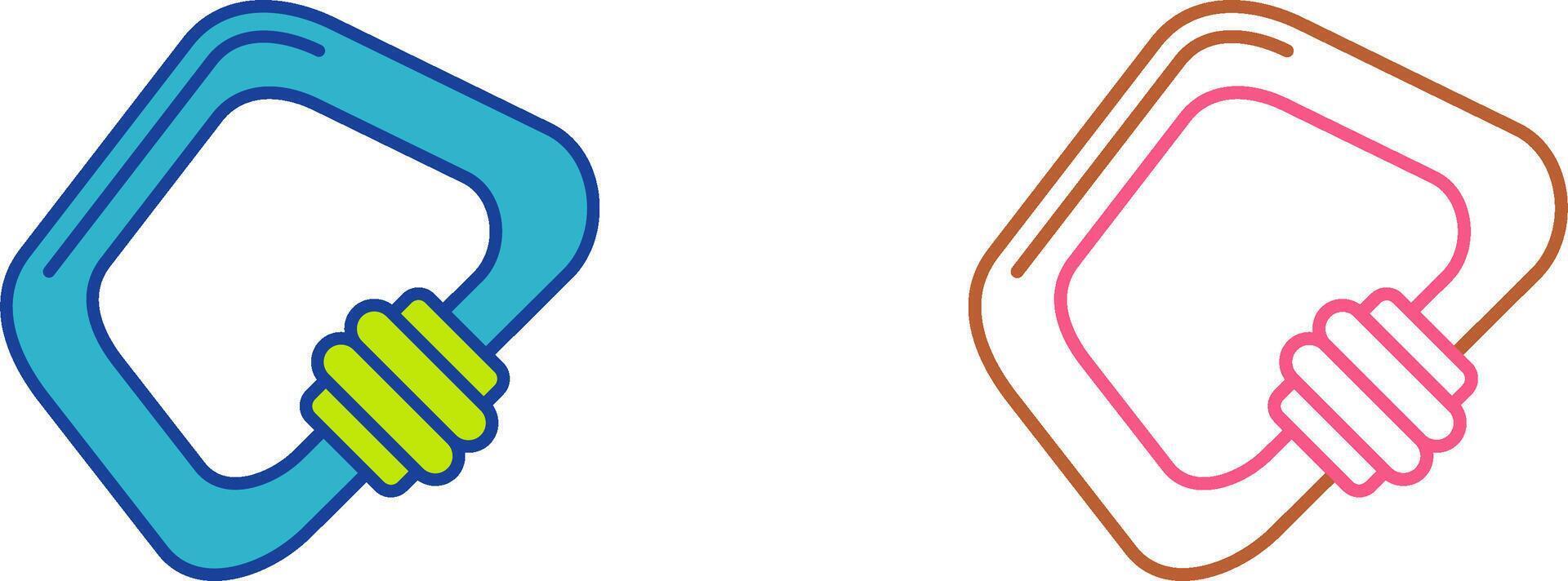 Carabiner Icon Design vector