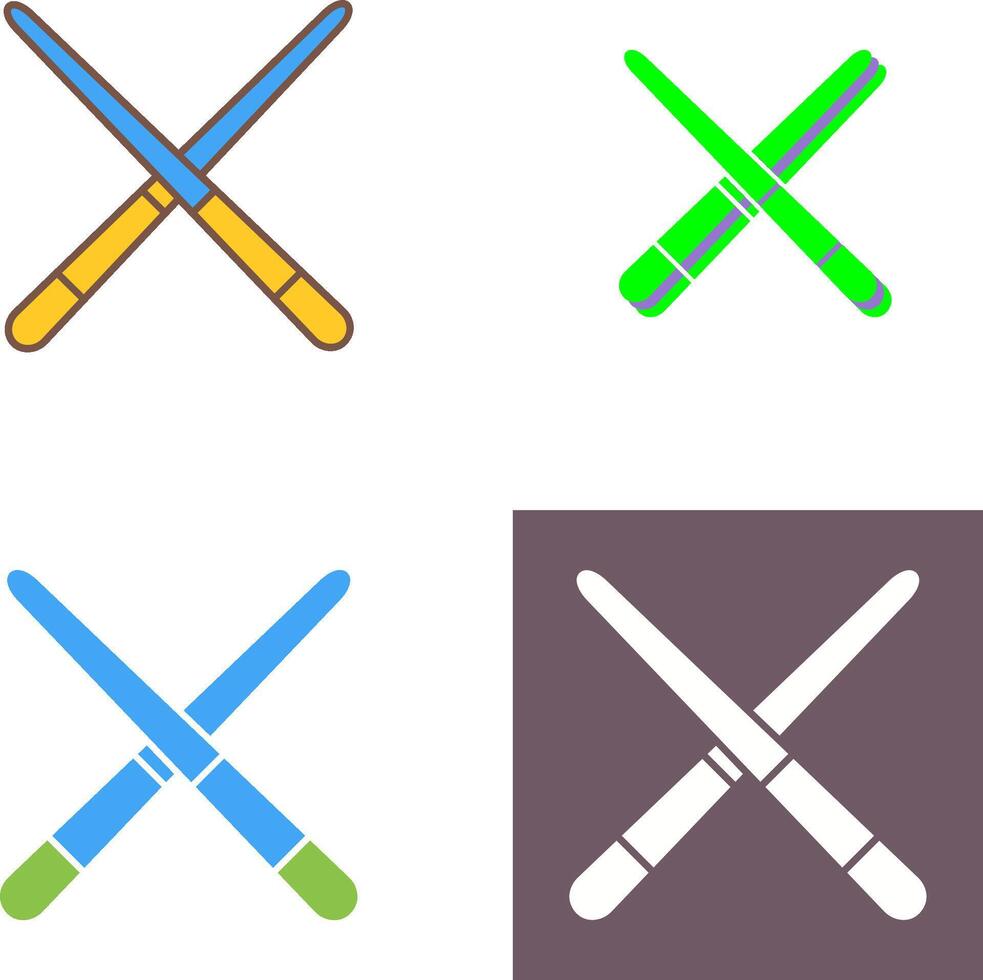 Pool Cue Icon Design vector