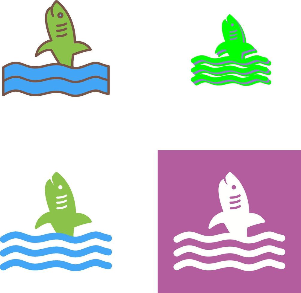 Dangerous Shark Icon Design vector