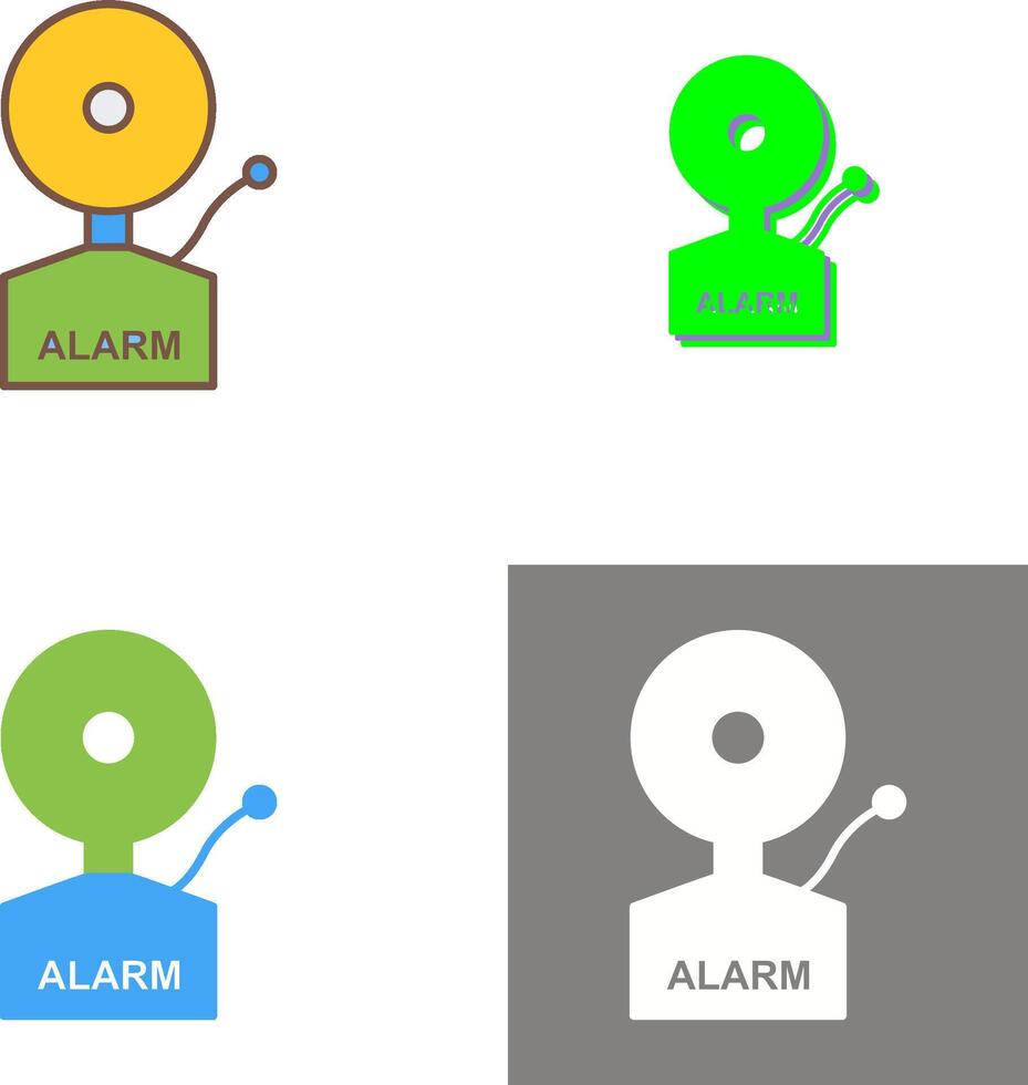 Alarms Icon Design vector