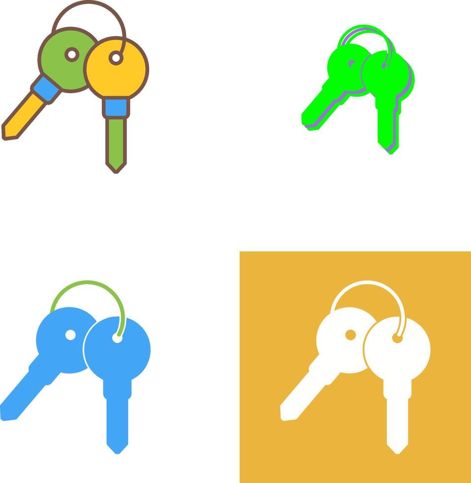 Keys Icon Design vector