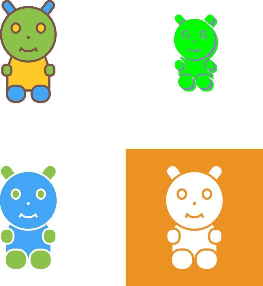 Unique Toys Icon Design vector