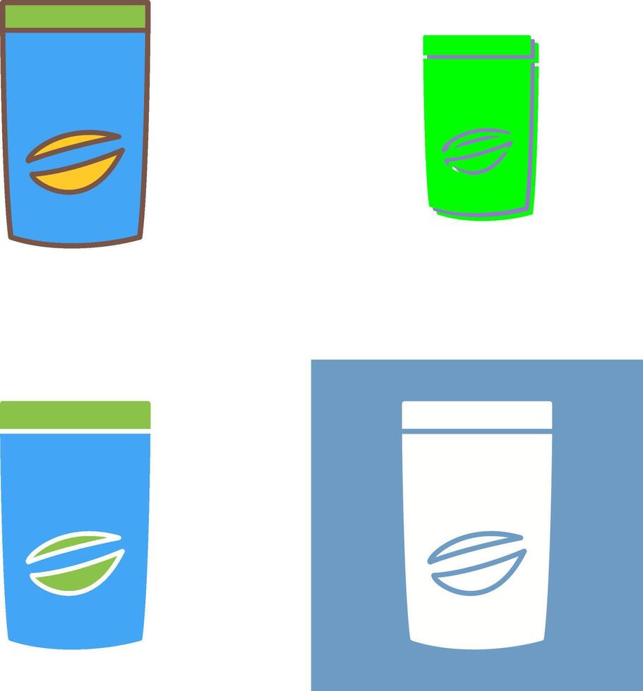 Coffee Bag Icon Design vector