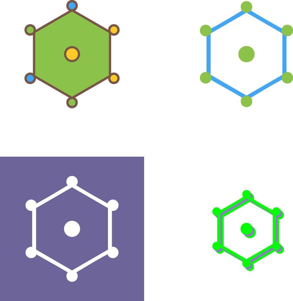 Unique Nodes Icon Design vector