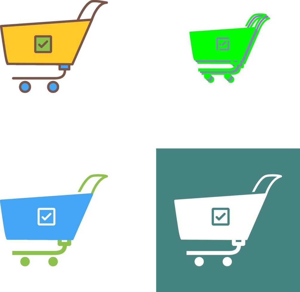 Unique Confirm Order Icon Design vector