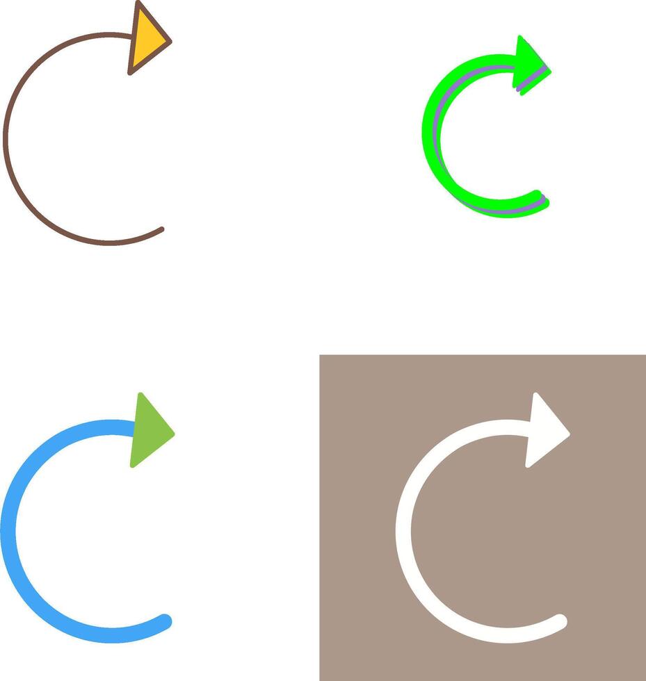 Unique Reload Icon Design vector