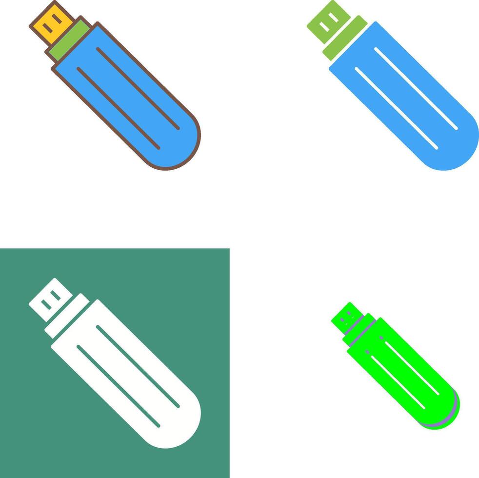 Unique USB Drive Icon Design vector