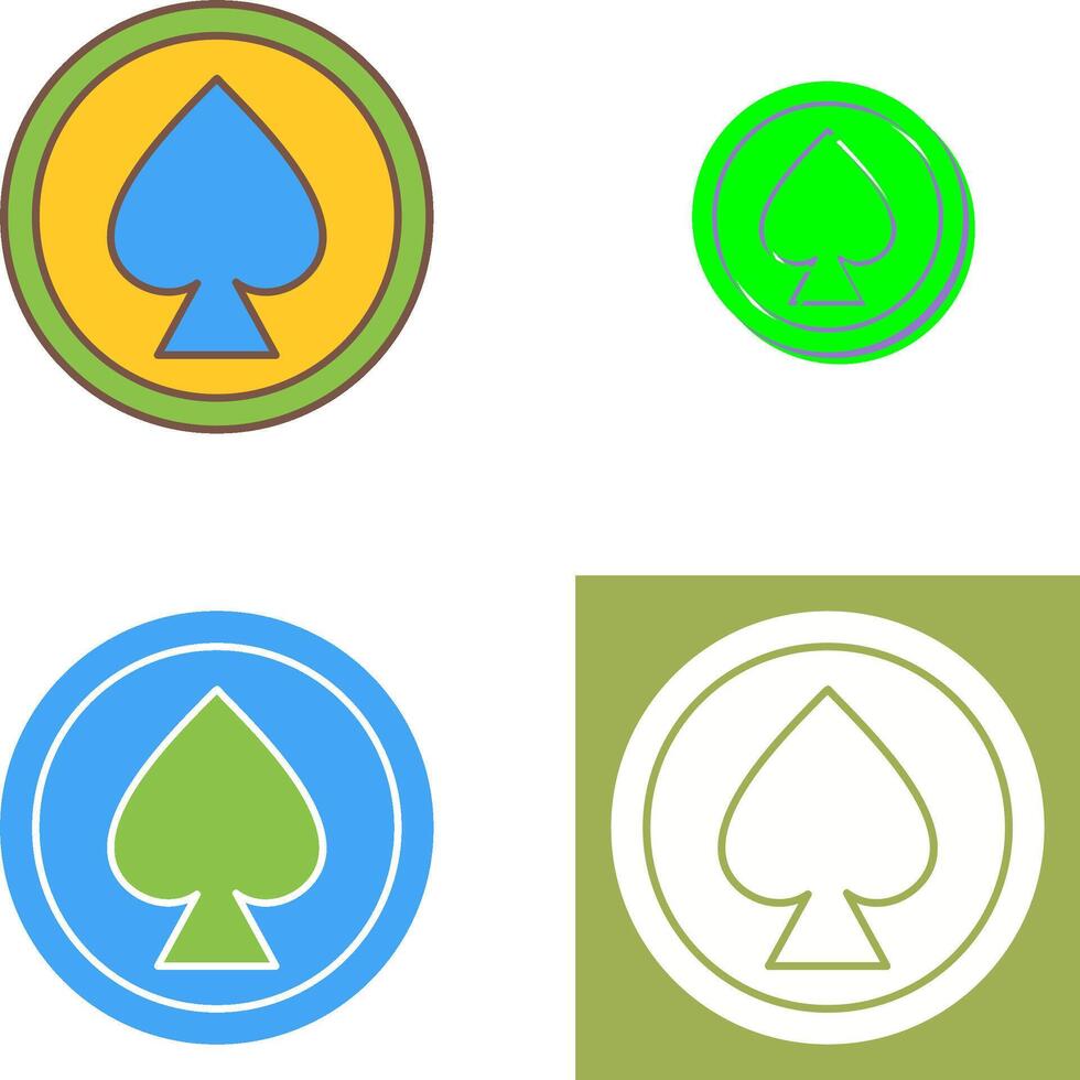 Unique Spade Icon Design vector